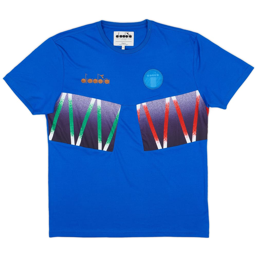 2010s '1994' Italy Diadora Retro Style Cotton Shirt - 8/10 - (L)