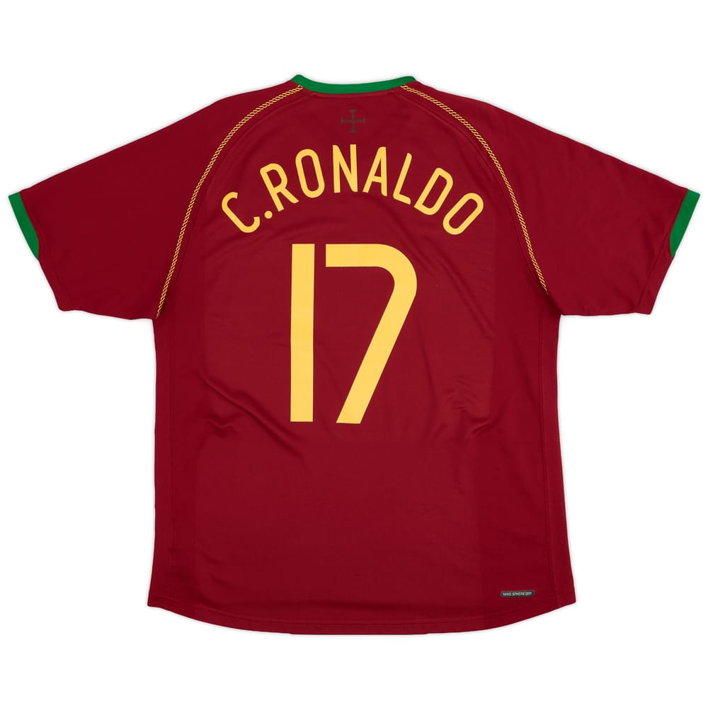 2006-08 Portugal Home Shirt C.Ronaldo #17 - 8/10 - (L)
