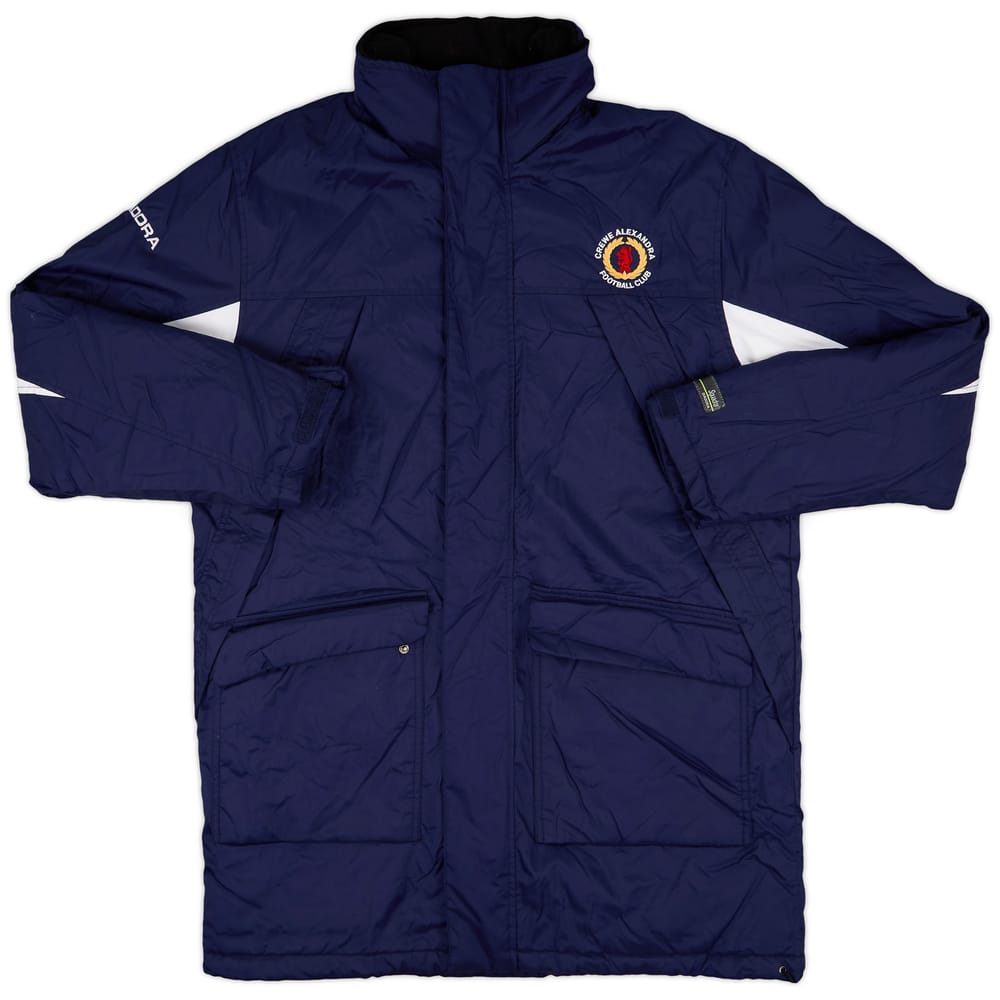 2005-06 Crewe Alexandra Diadora Padded Bench Coat - 8/10 - (XL)