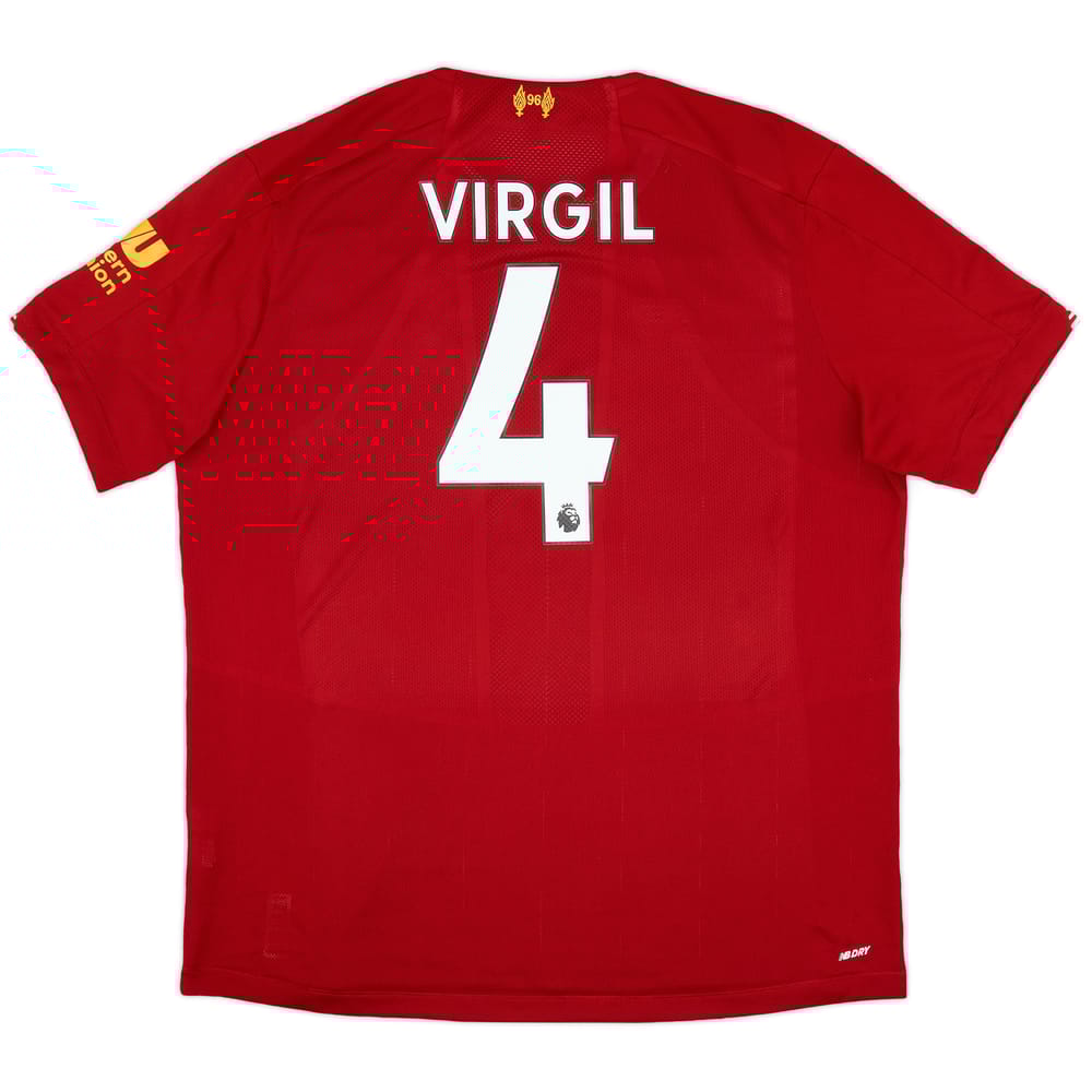 2019-20 Liverpool Home Shirt Virgil #4 - 7/10 - (XL)
