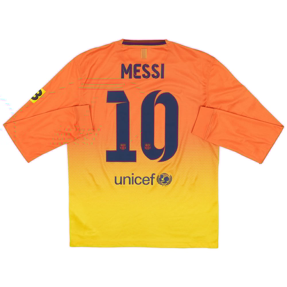 2012-13 Barcelona Away L/S Shirt Messi #10 - 7/10 - (M)