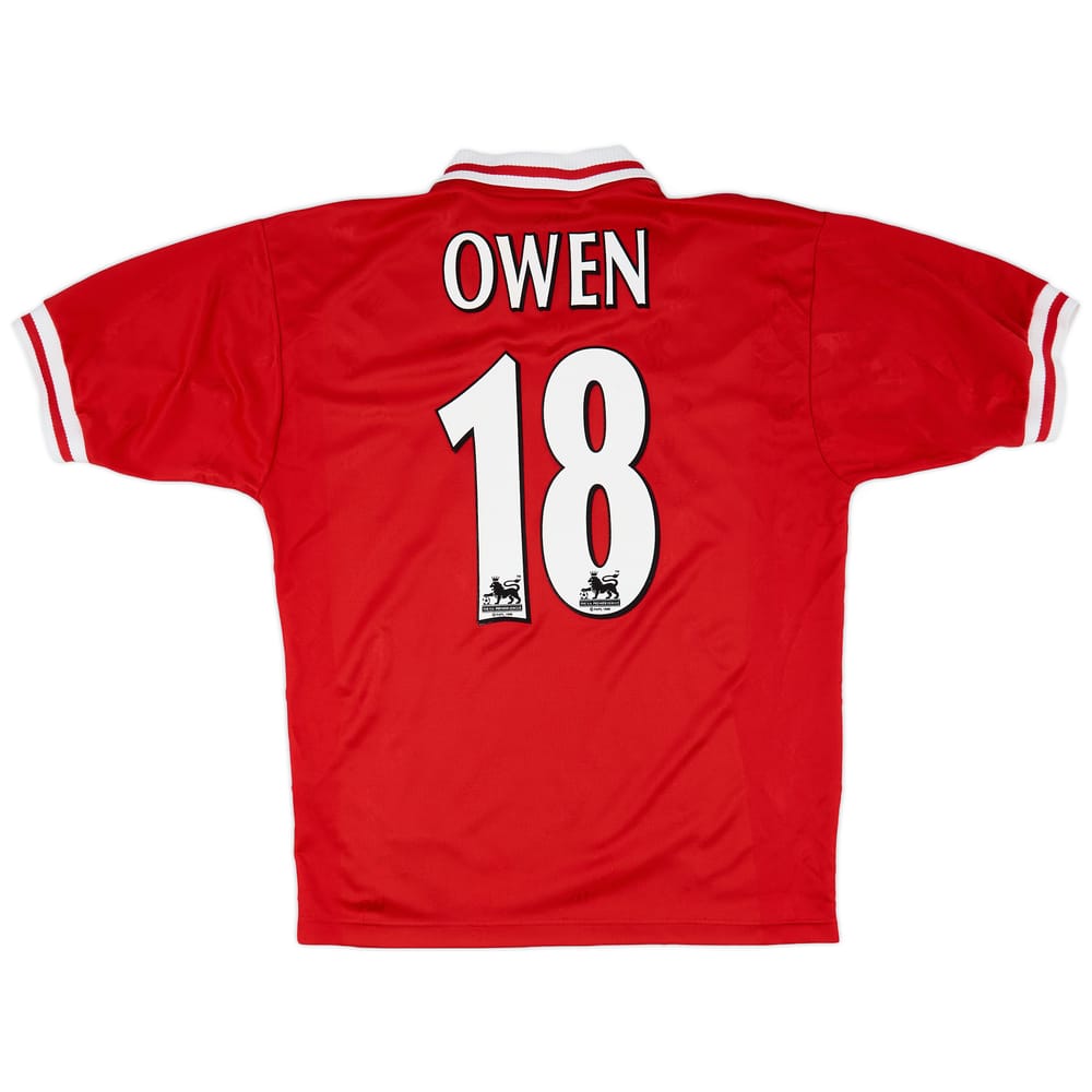 1996-98 Liverpool Home Shirt Owen #18 - 8/10 - (M)