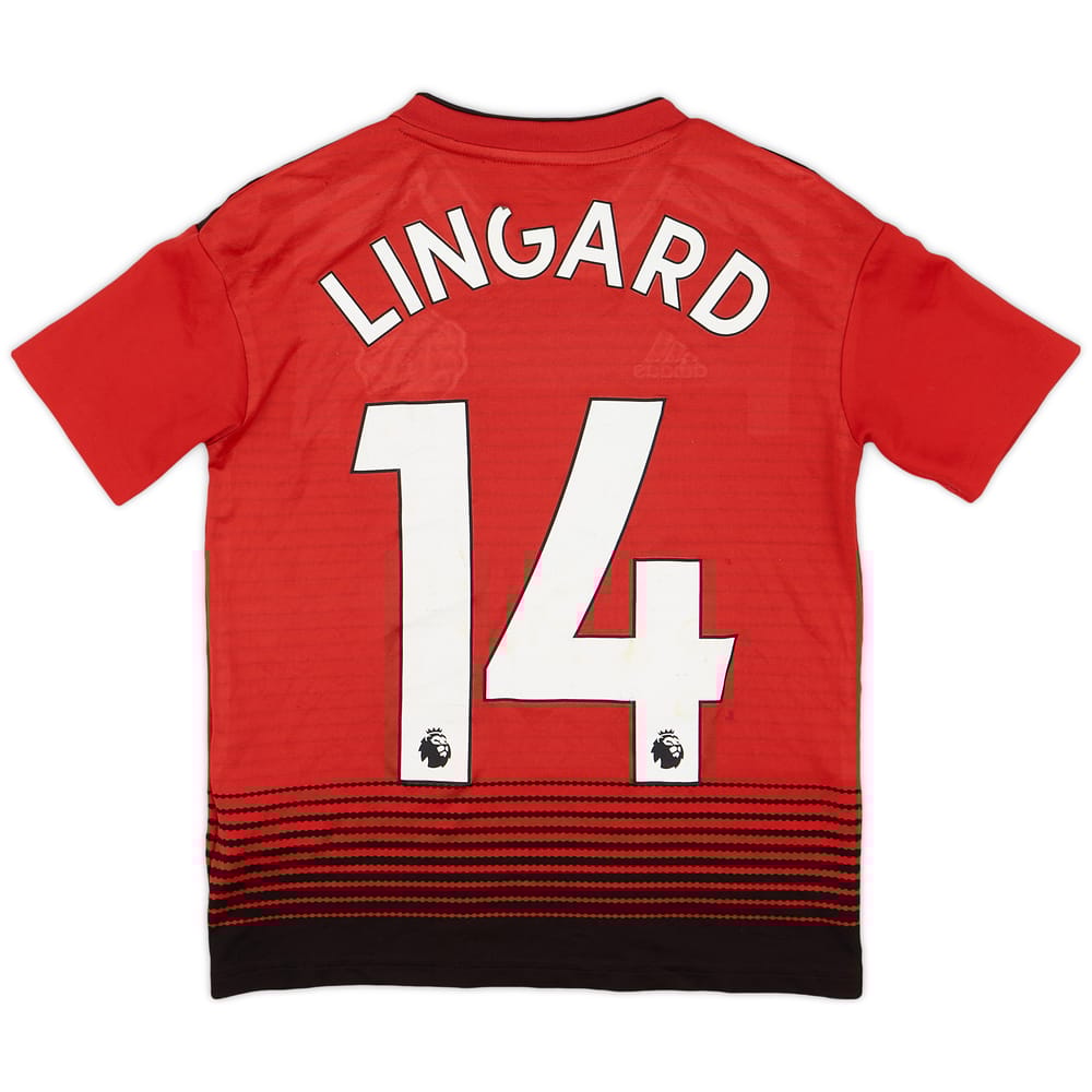 2018-19 Manchester United Home Shirt Lingard #14 - 4/10 - (S.Boys)