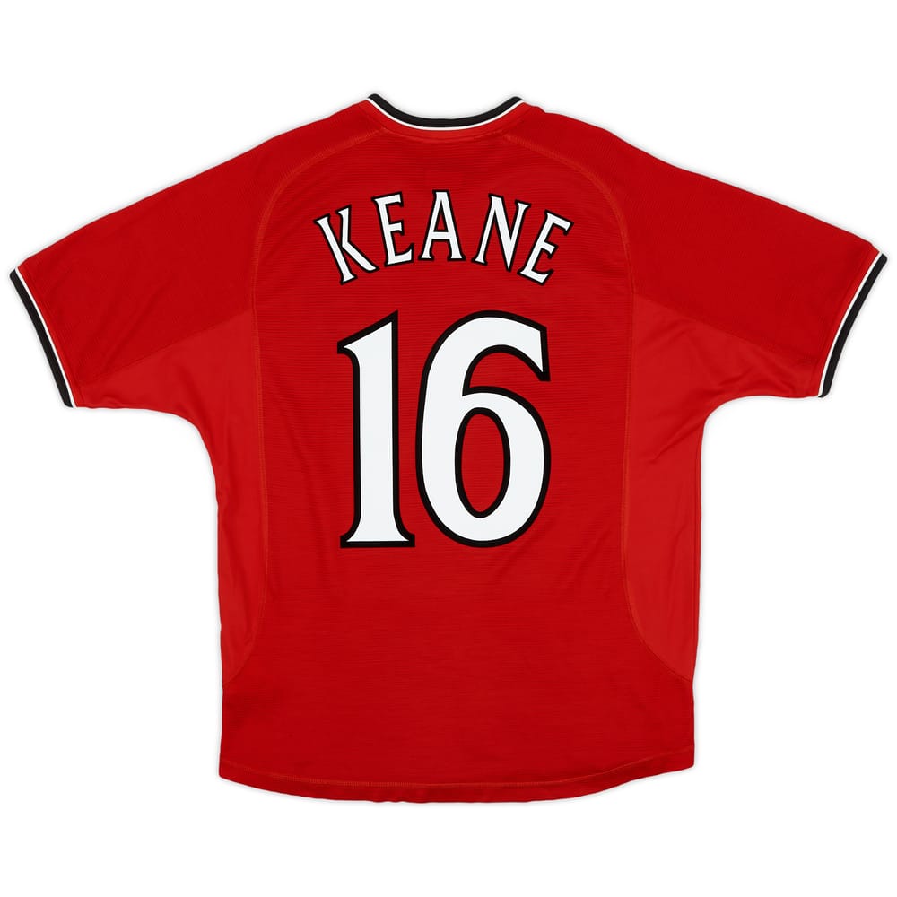2000-02 Manchester United Home Shirt Keane #16 - 9/10 - (M)