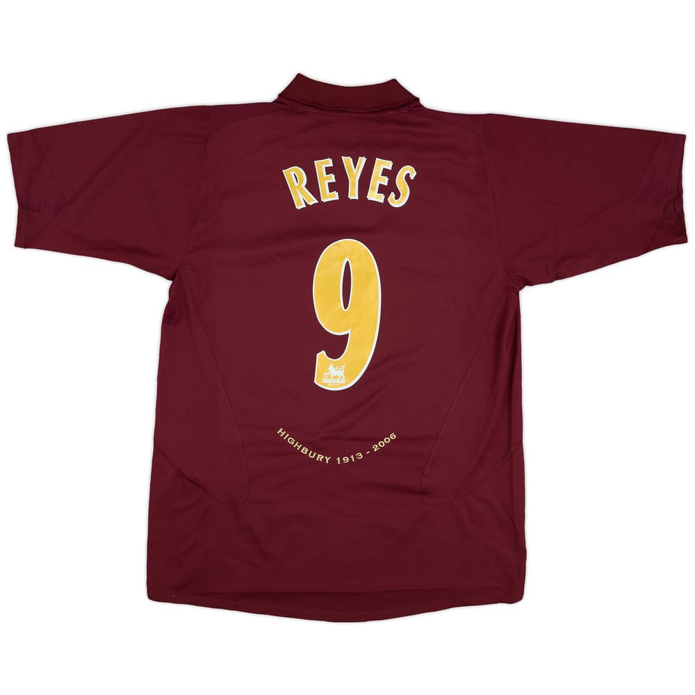 2005-06 Arsenal Home Shirt Reyes #9 - 8/10 - (L)