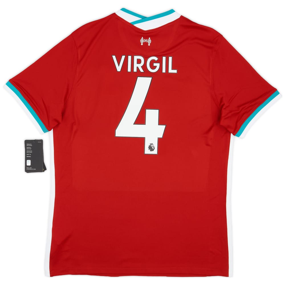 2020-21 Liverpool Home Shirt Virgil #4 (L)