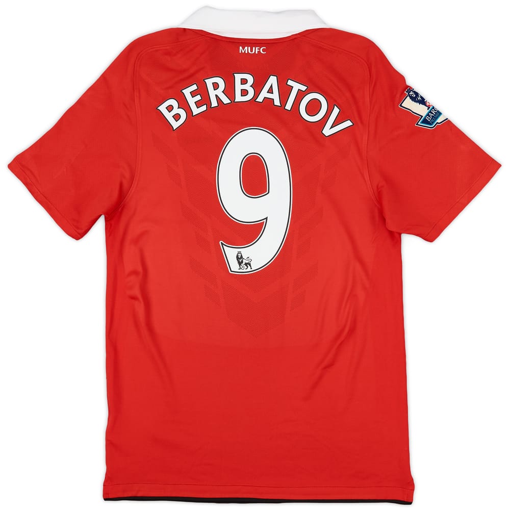 2010-11 Manchester United Home Shirt Berbatov #9 - 8/10 - (S)