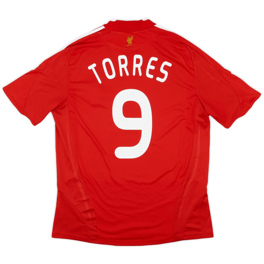 2008-10 Liverpool Home Shirt Torres #9 - 7/10 - (L)