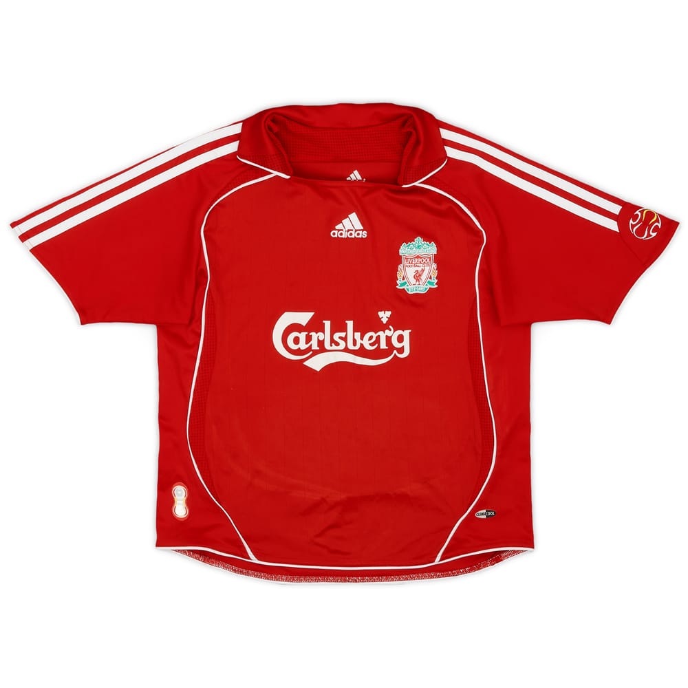 2006-08 Liverpool Home Shirt - 9/10 - (S.Boys)