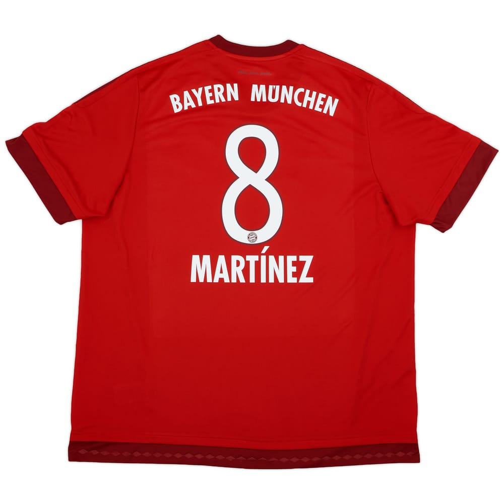 2015-16 Bayern Munich Home Shirt Martinez #8 - 8/10 - (XXL)