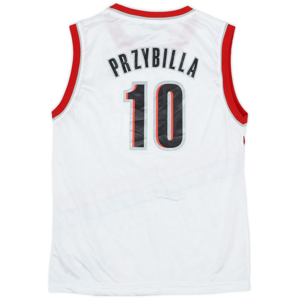 2004-06 Portland Trail Blazers Przybilla #10 Reebok Home Jersey - 9/10 - (L.Boys)