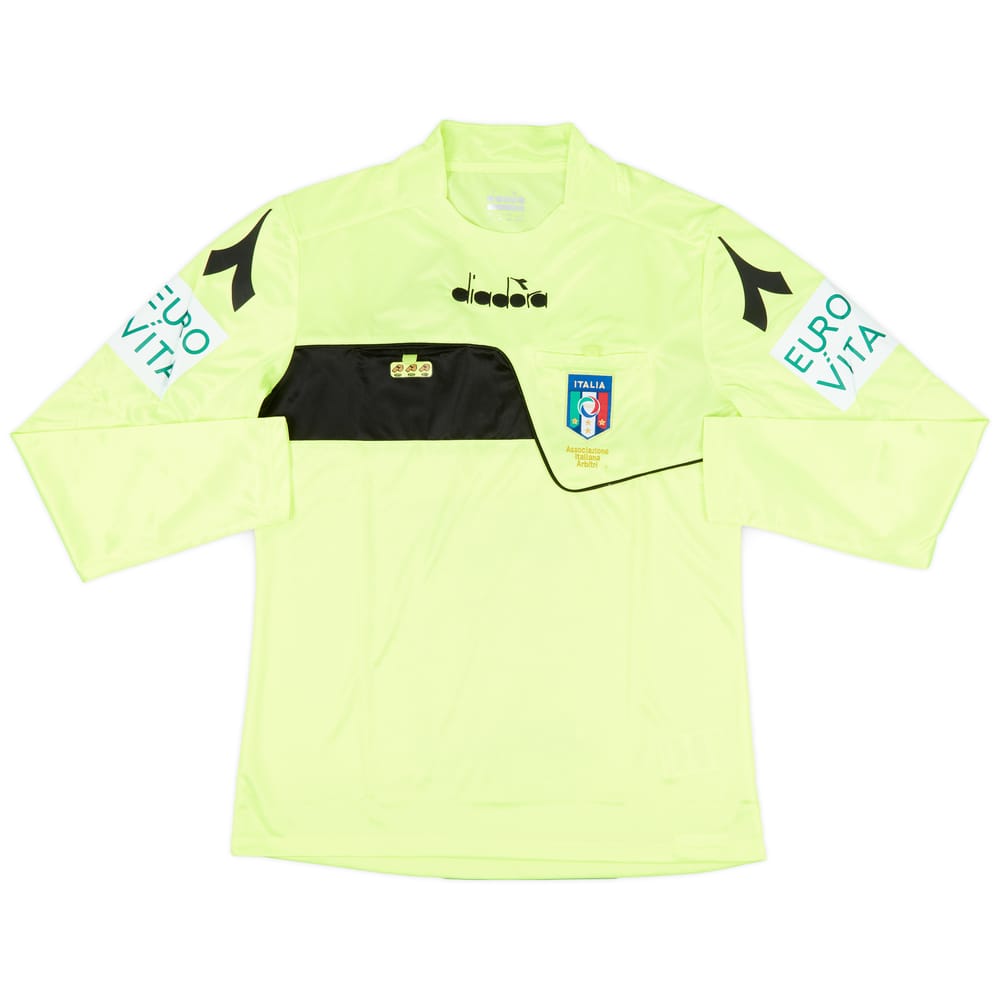 2018-19 Italy Diadora Referee L/S Shirt - 9/10 - (M)