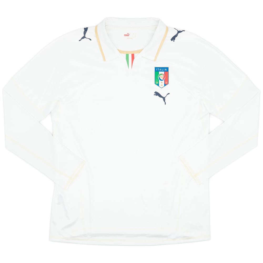 2007-08 Italy Away L/S Shirt - 9/10 - (XL)