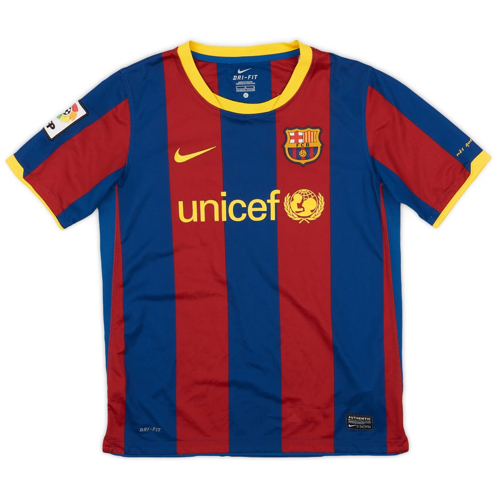 2010-11 Barcelona Home Shirt - 8/10 - (L.Boys)