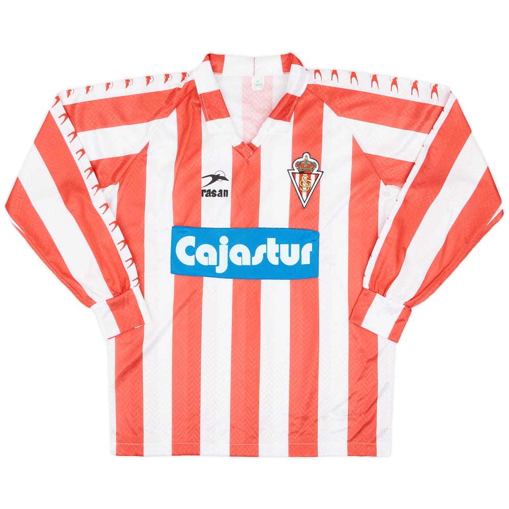 1991 Sporting Gijon Match Worn Home Shirt #14