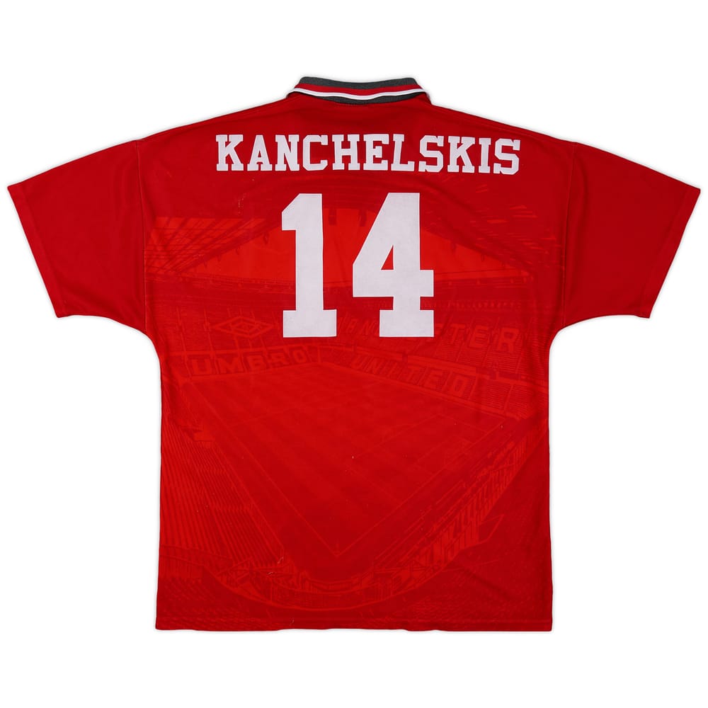 1994-96 Manchester United Home Shirt Kanchelskis #14 - 5/10 - (L)