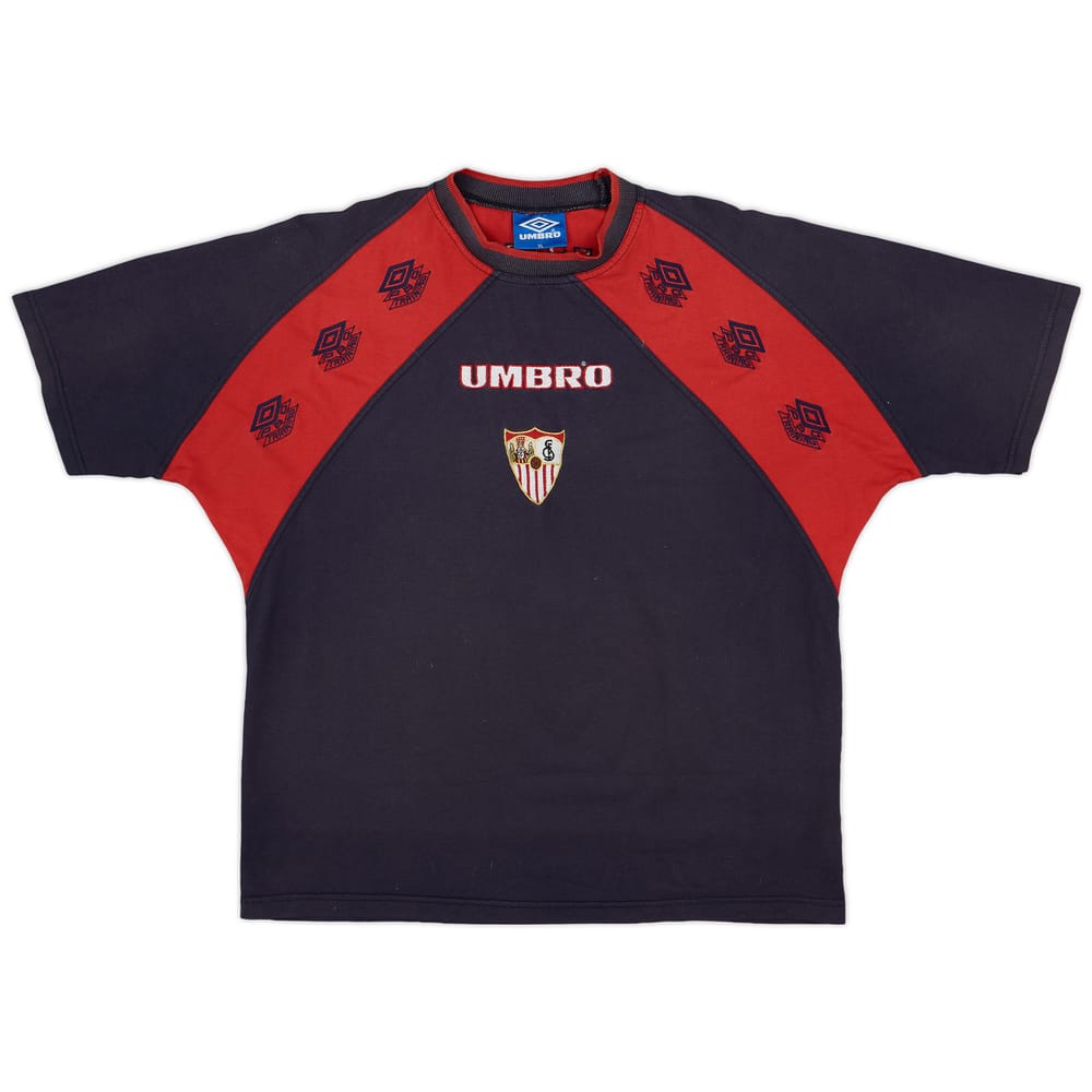 1996-97 Sevilla Umbro Training Shirt - 8/10 - (XL)