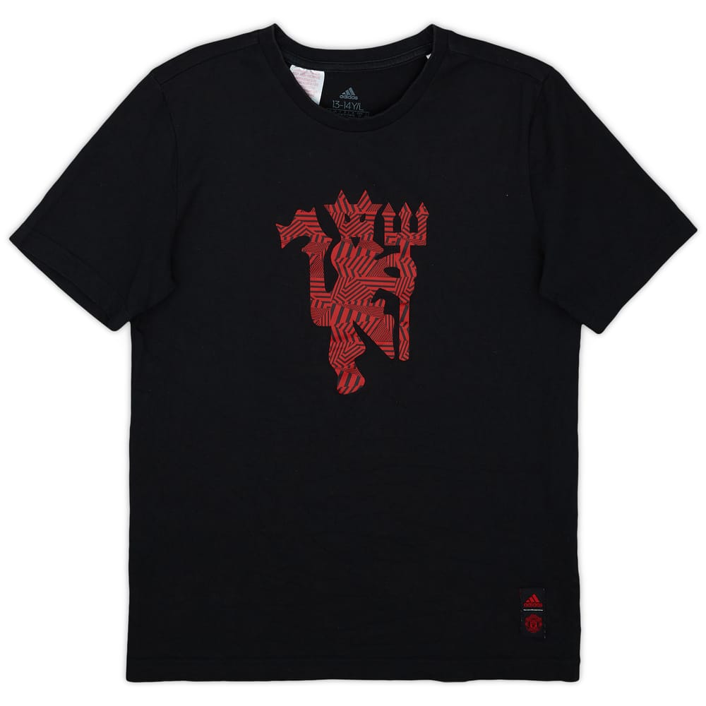 2020-21 Manchester United adidas Graphic Tee - 8/10 - (L.Boys)