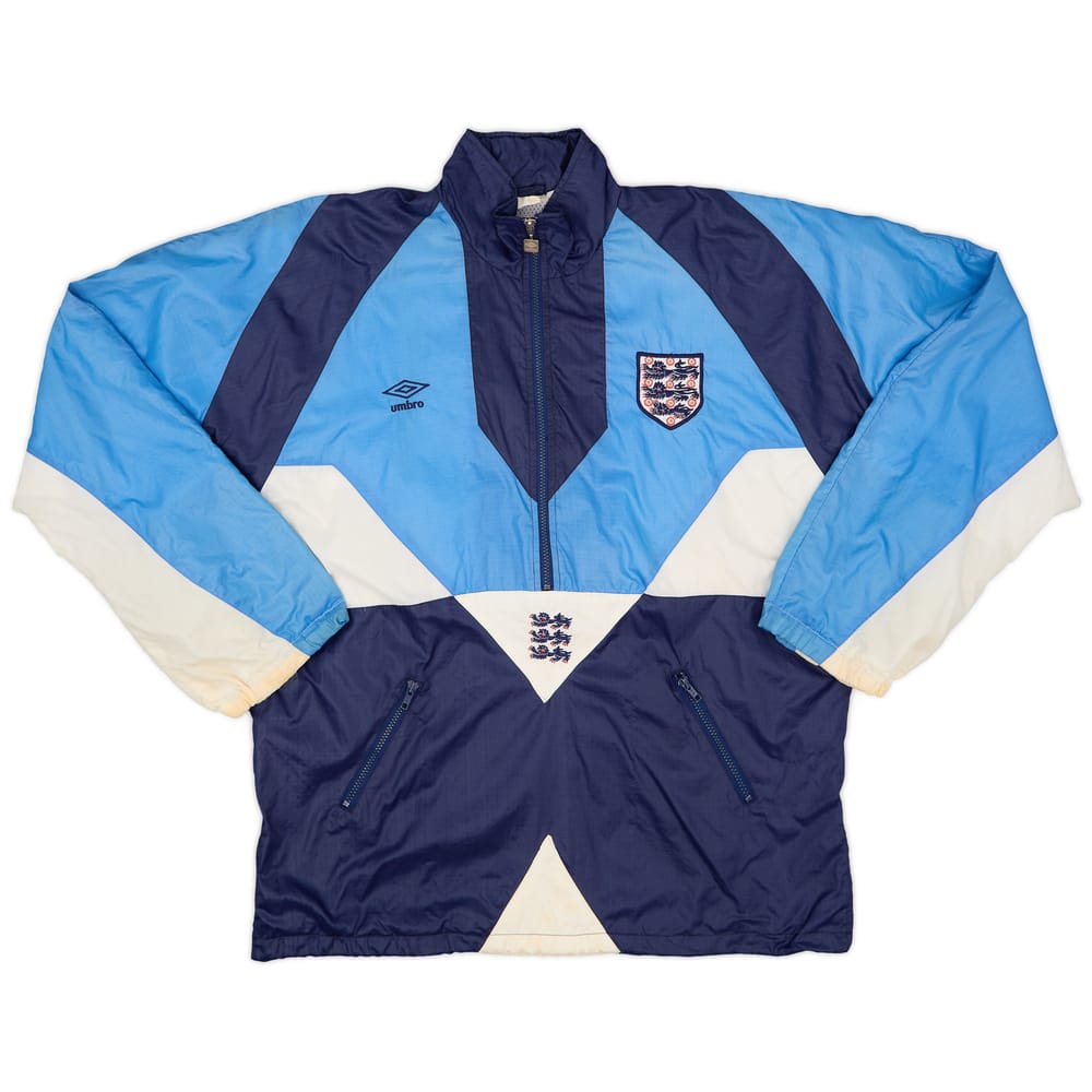 1990-92 England Umbro 1/2 Zip Track Jacket - 6/10 - (XL)