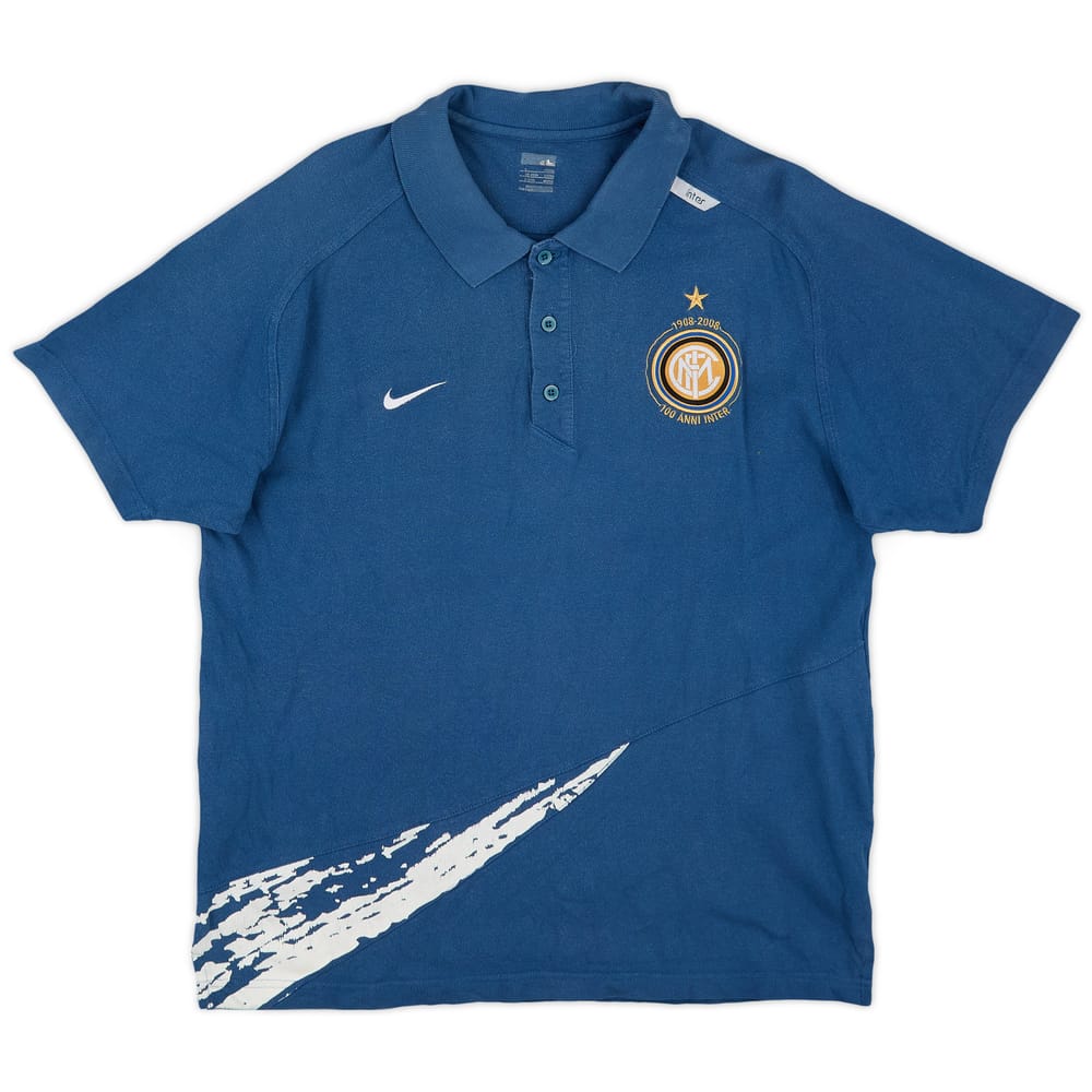 2008-09 Inter Milan Nike Polo Shirt - 7/10 - (L)