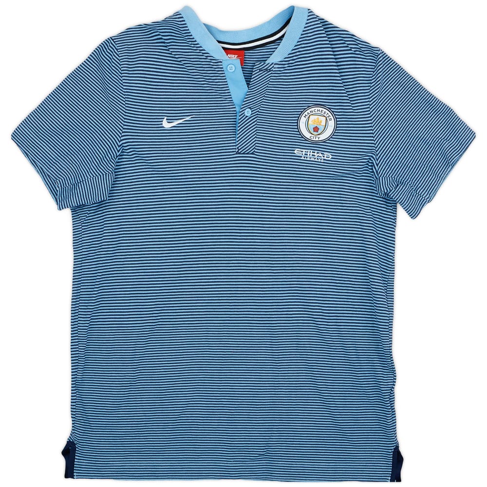 2017-18 Manchester City Nike Polo Shirt - 9/10 - (L)