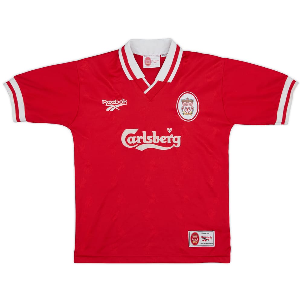 1996-98 Liverpool Home Shirt - 8/10 - (Y)