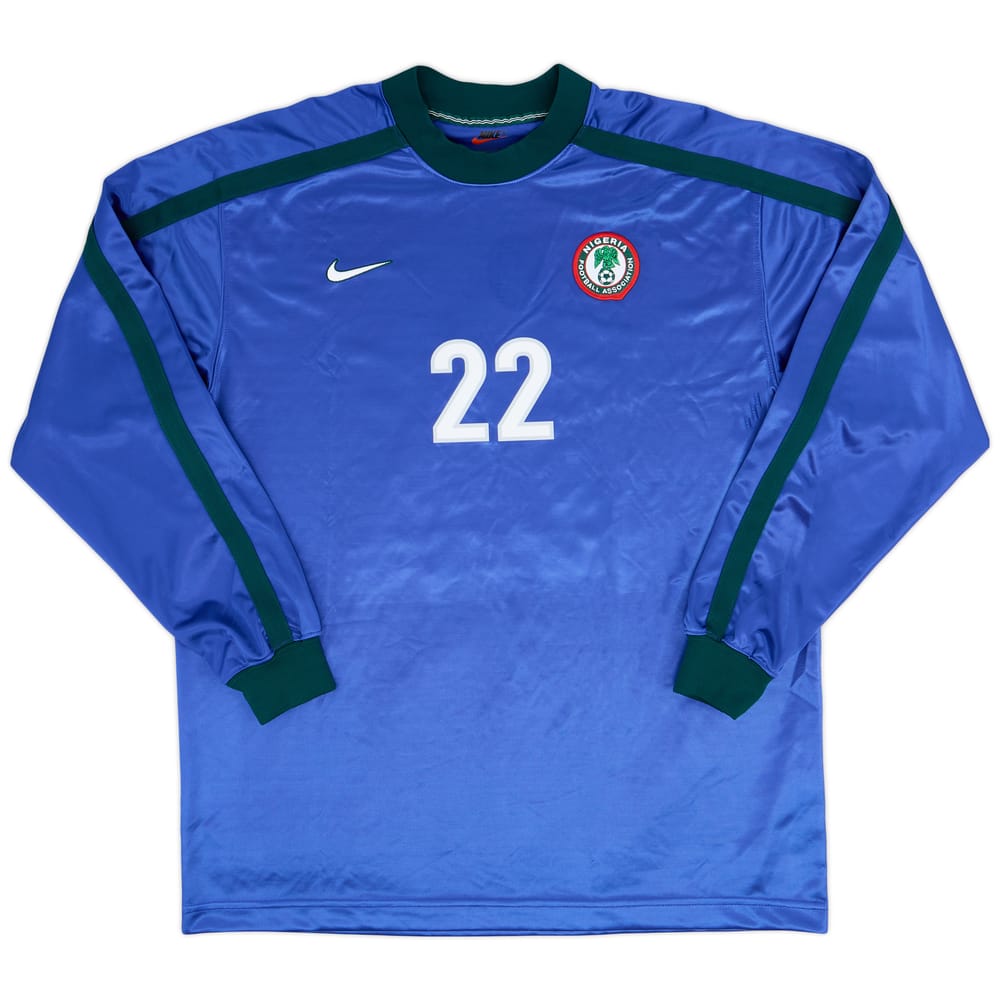 1998-00 Nigeria Player Issue GK Shirt #22 - 9/10 - (XL)