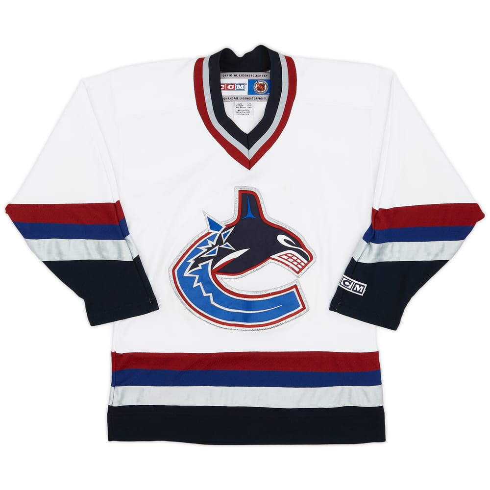 2000-03 Vancouver Canucks CCM Away Jersey - 6/10 - (XL.Boys)