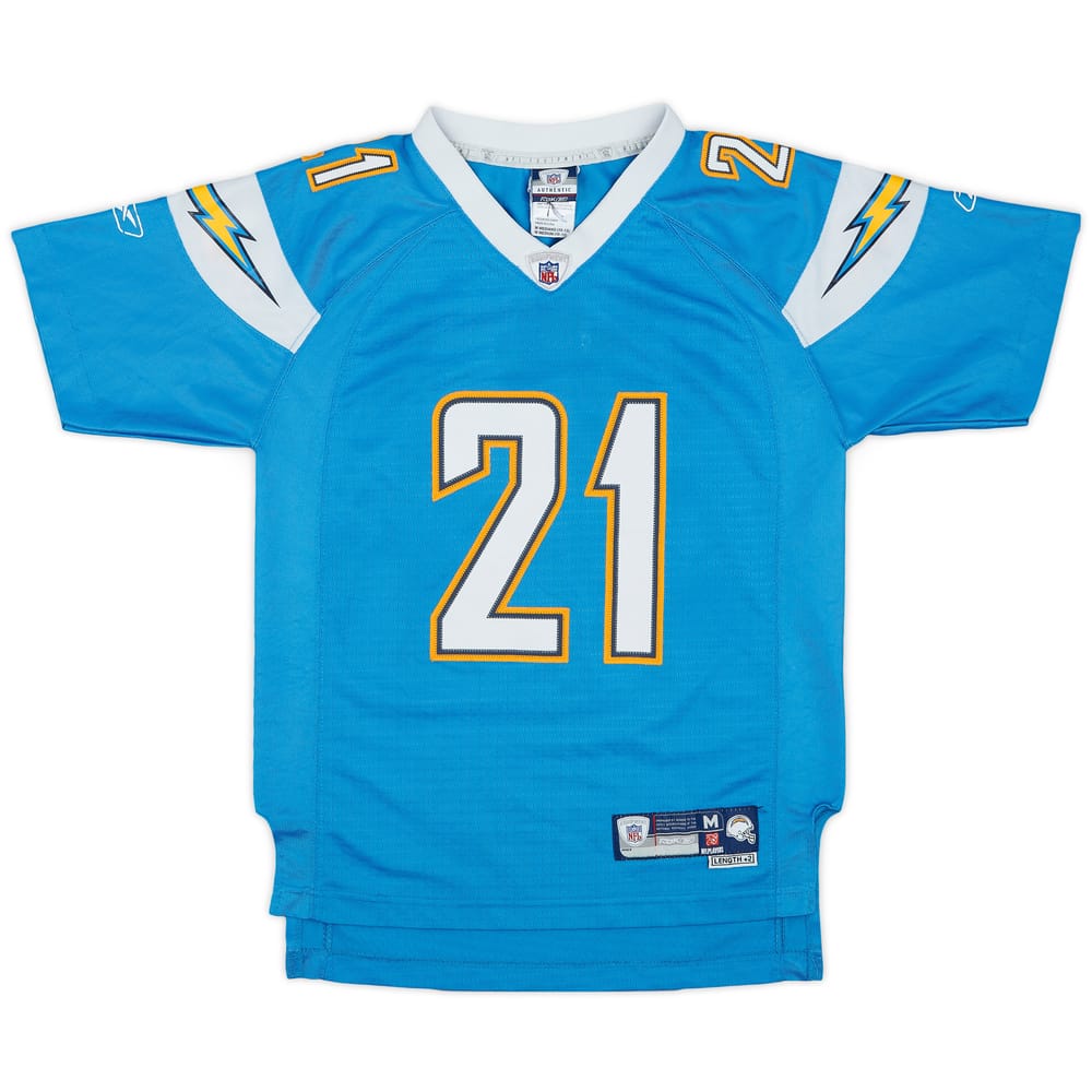 2007 San Diego Chargers Tomlinson #21 Reebok Premier Alternate Jersey - 8/10 - (M.Boys)