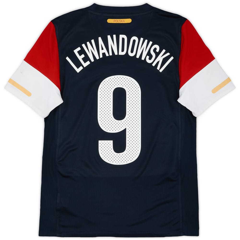 2010-12 Poland Away Shirt Lewandowski #9 - 8/10 - (S)