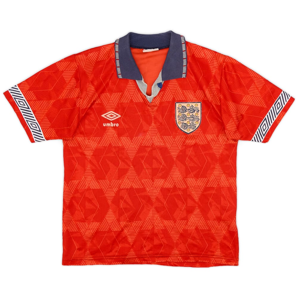 1990-93 England Away Shirt - 6/10 - (M.Boys)