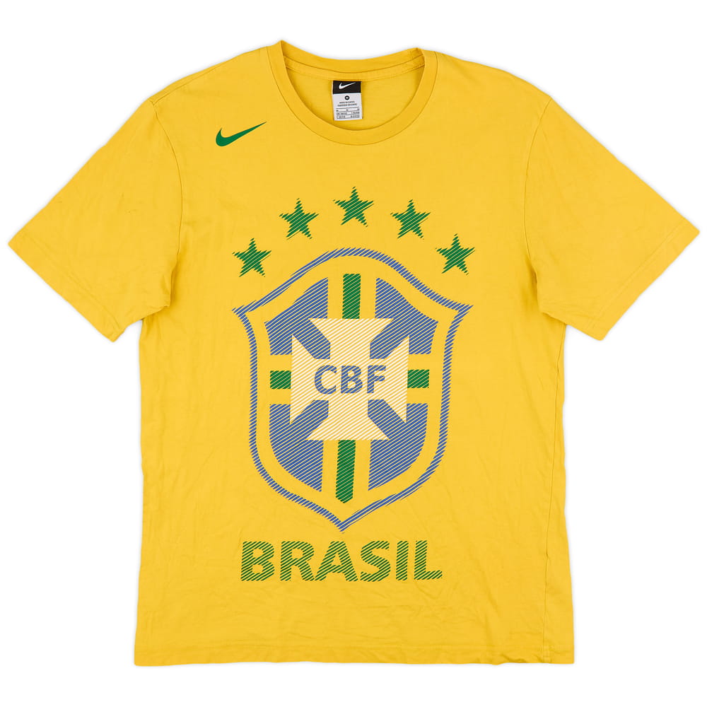 2010-11 Brazil Nike Graphic Tee - 8/10 - (M)