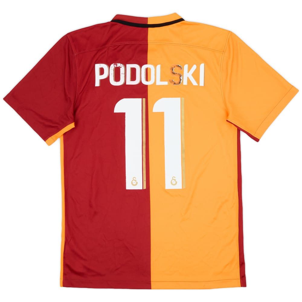 2015-16 Galatasaray Home Shirt Podolski #11 - 4/10 - (S)
