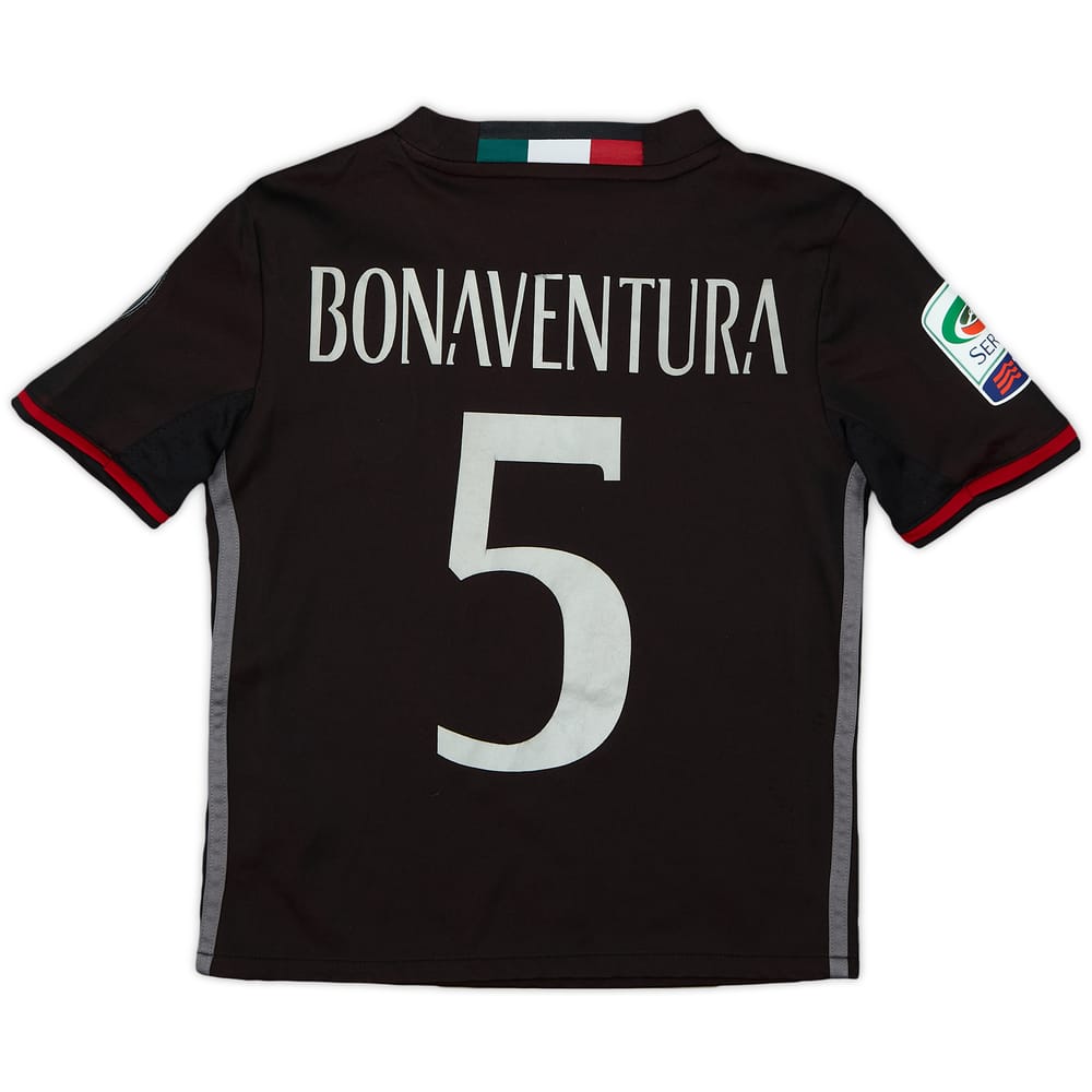 2016-17 AC Milan Home Shirt Bonaventura #5 - 4/10 - (7-8 Years)
