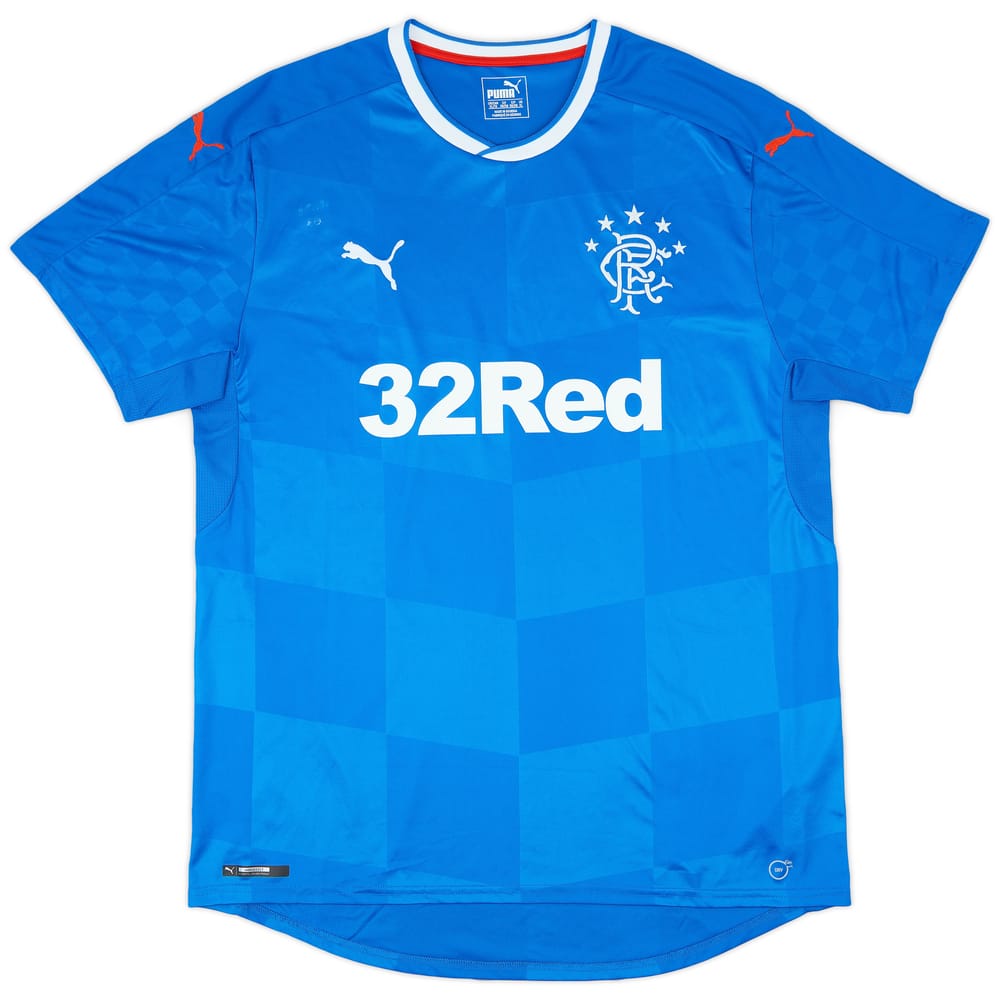 2016-18 Rangers Home Shirt - 8/10 - (XL)