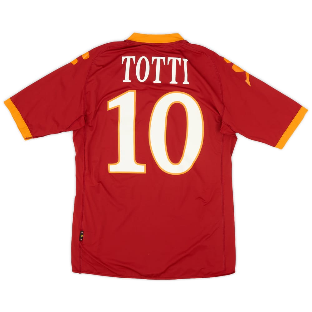 2009-10 Roma Home Shirt Totti #10 - 7/10 - (S)