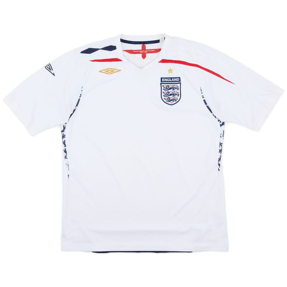 2007-09 England Home Shirt - 5/10 - (L)