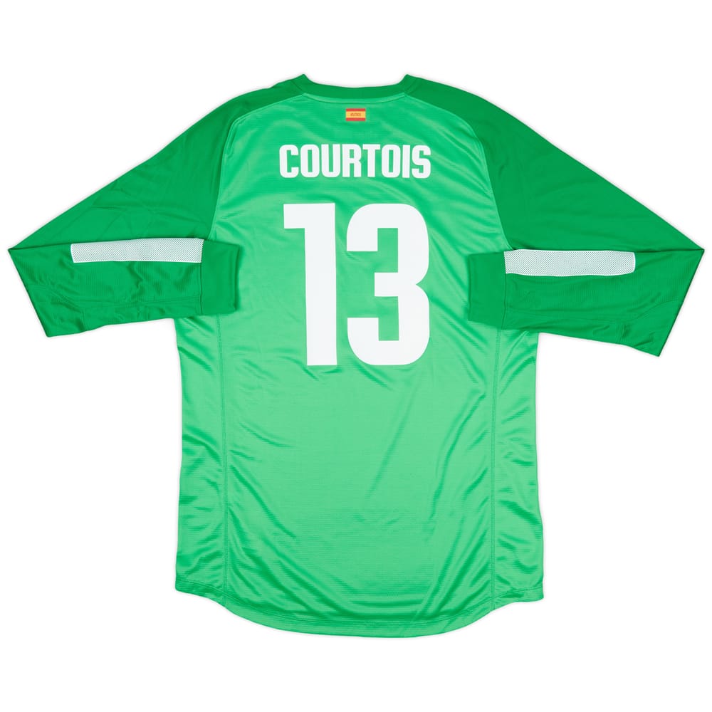 2013-14 Atletico Madrid Player Issue GK Shirt Courtois #13 - 10/10 - (XL)