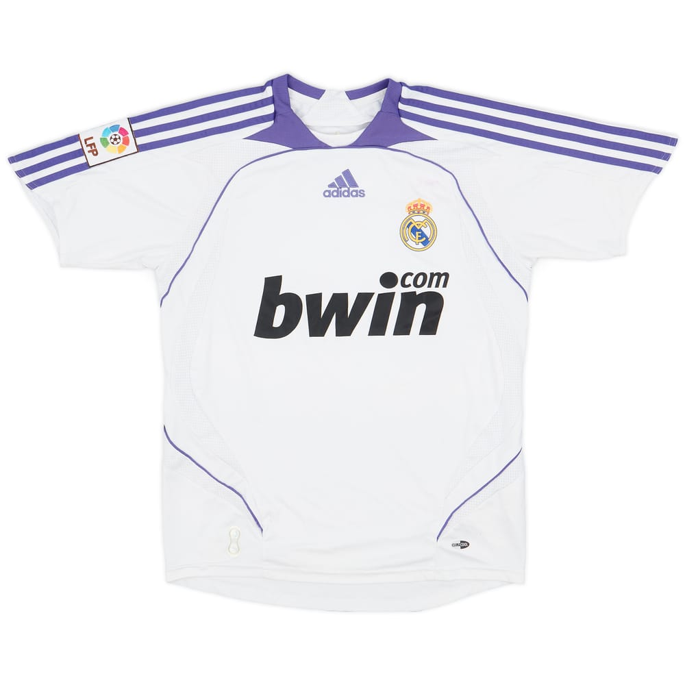 2007-08 Real Madrid Home Shirt - 5/10 - (L.Boys)