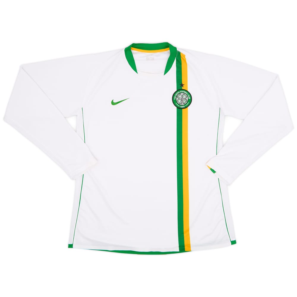 2006-08 Celtic Player Issue European L/S Shirt - 8/10 - (L)