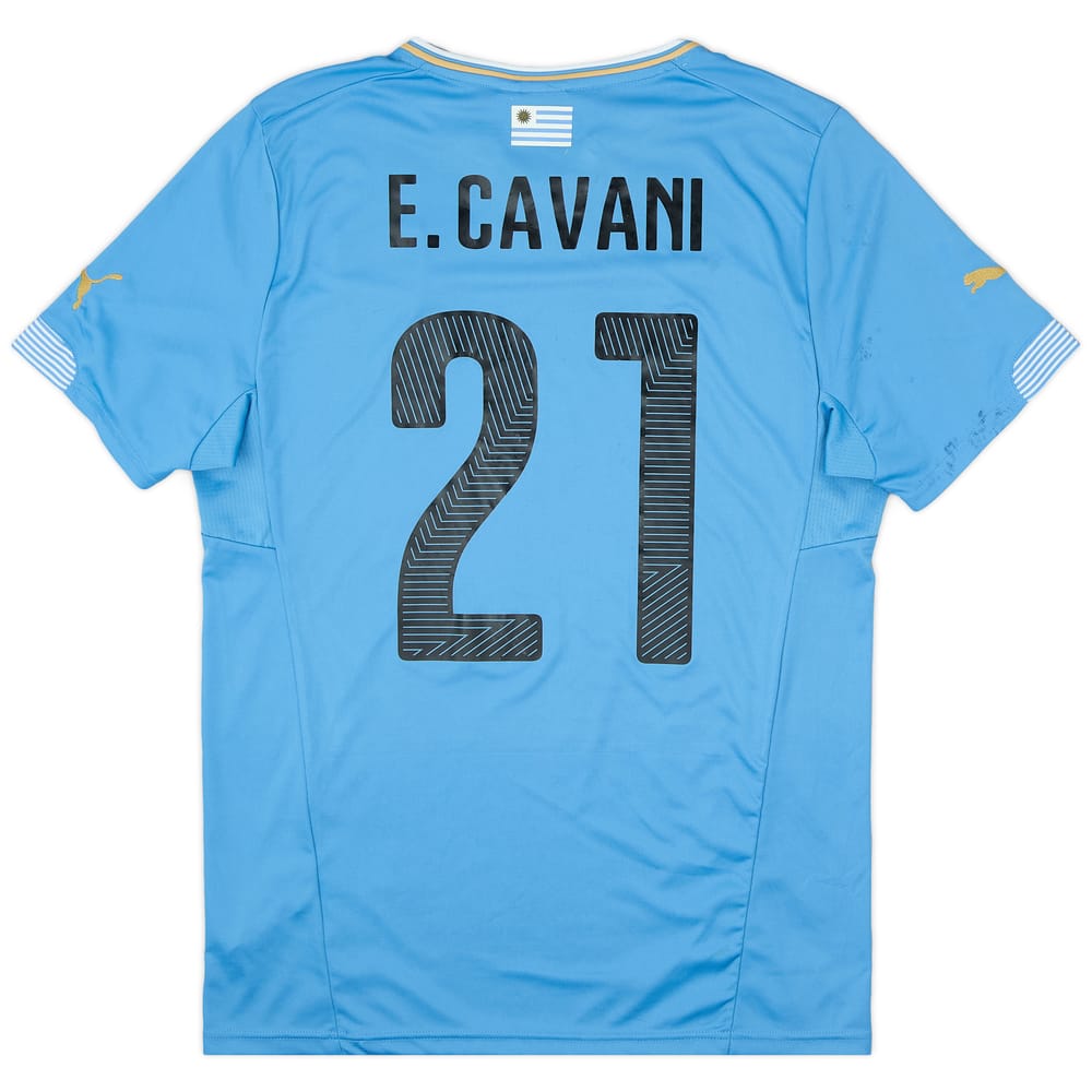 2014-15 Uruguay Home Shirt Cavani #21 - 7/10 - (L)