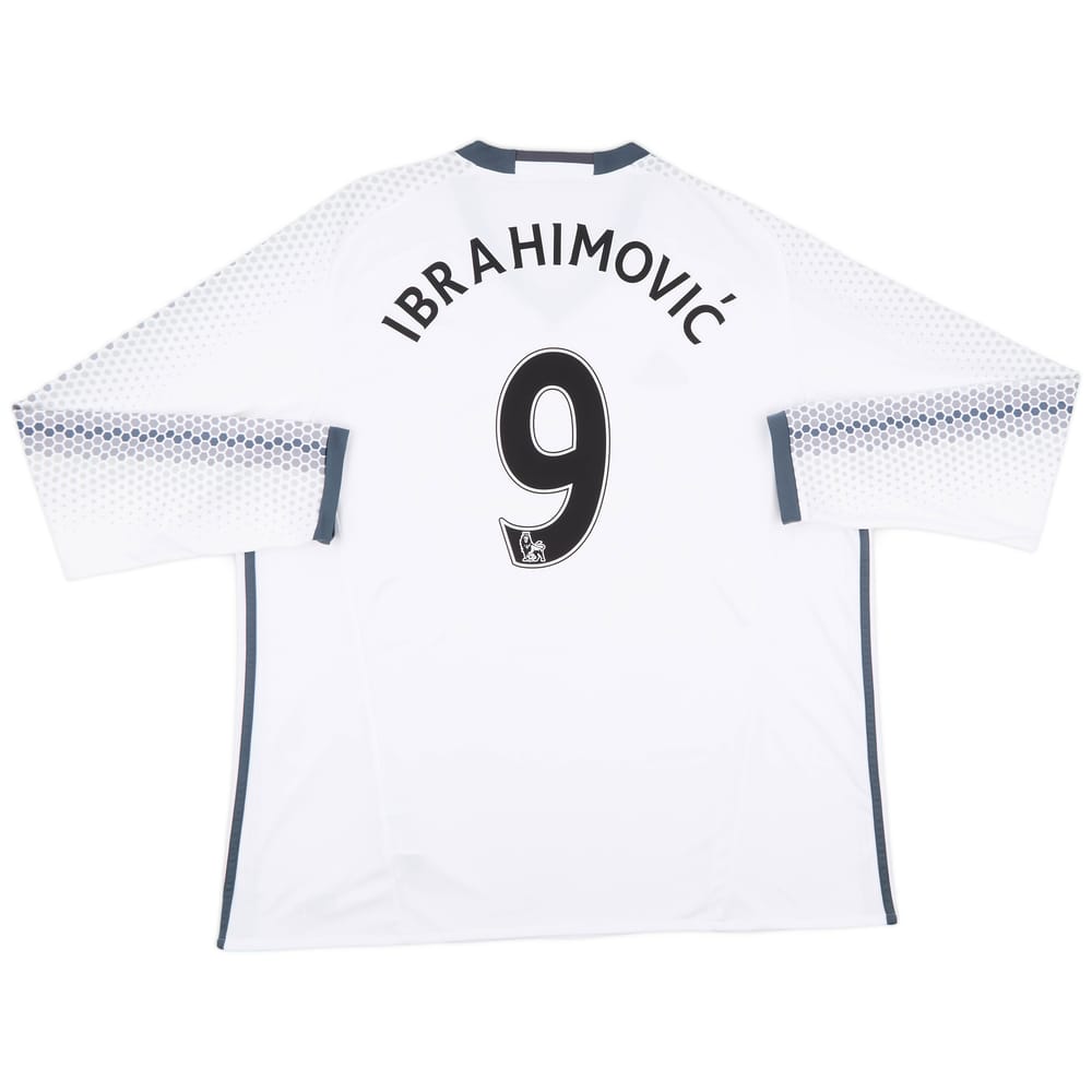 2016-17 Manchester United Third L/S Shirt Ibrahimovic #9 - 8/10 - (XXL)