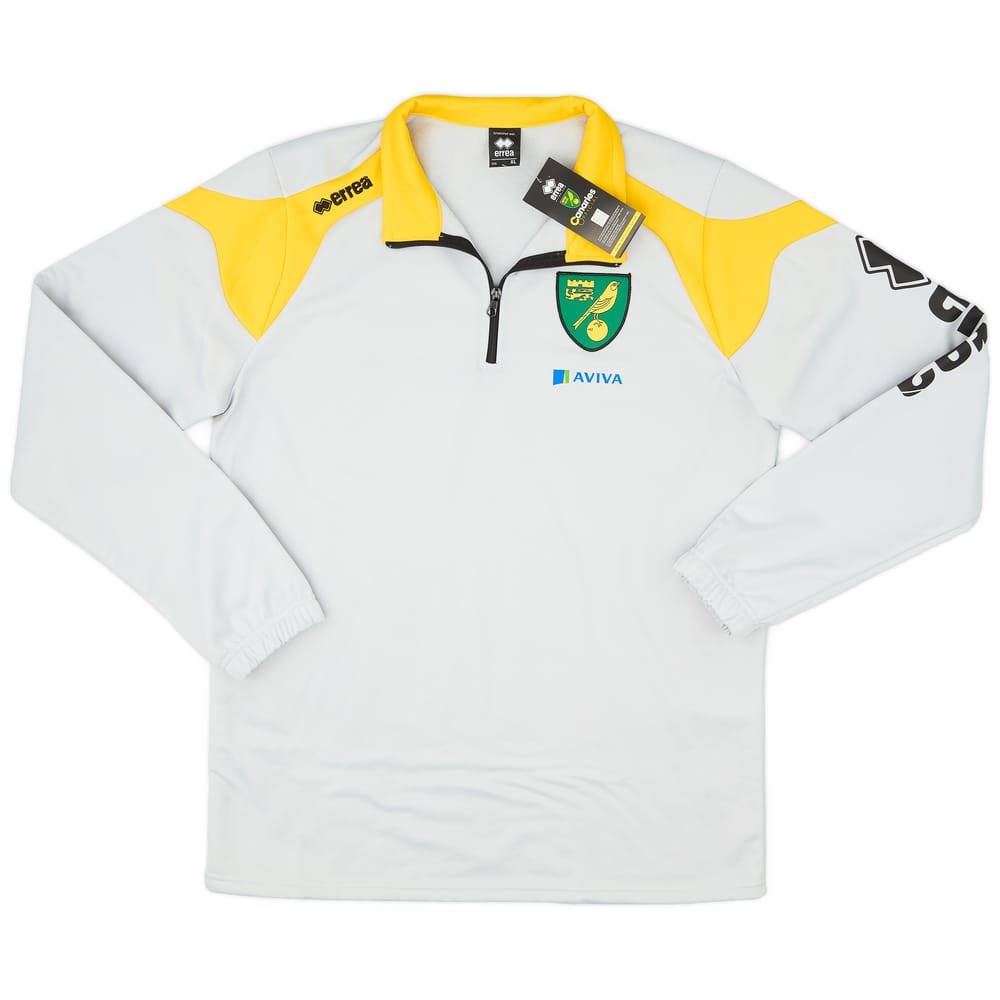 2015-16 Norwich Errea 1/4 Zip Training Top