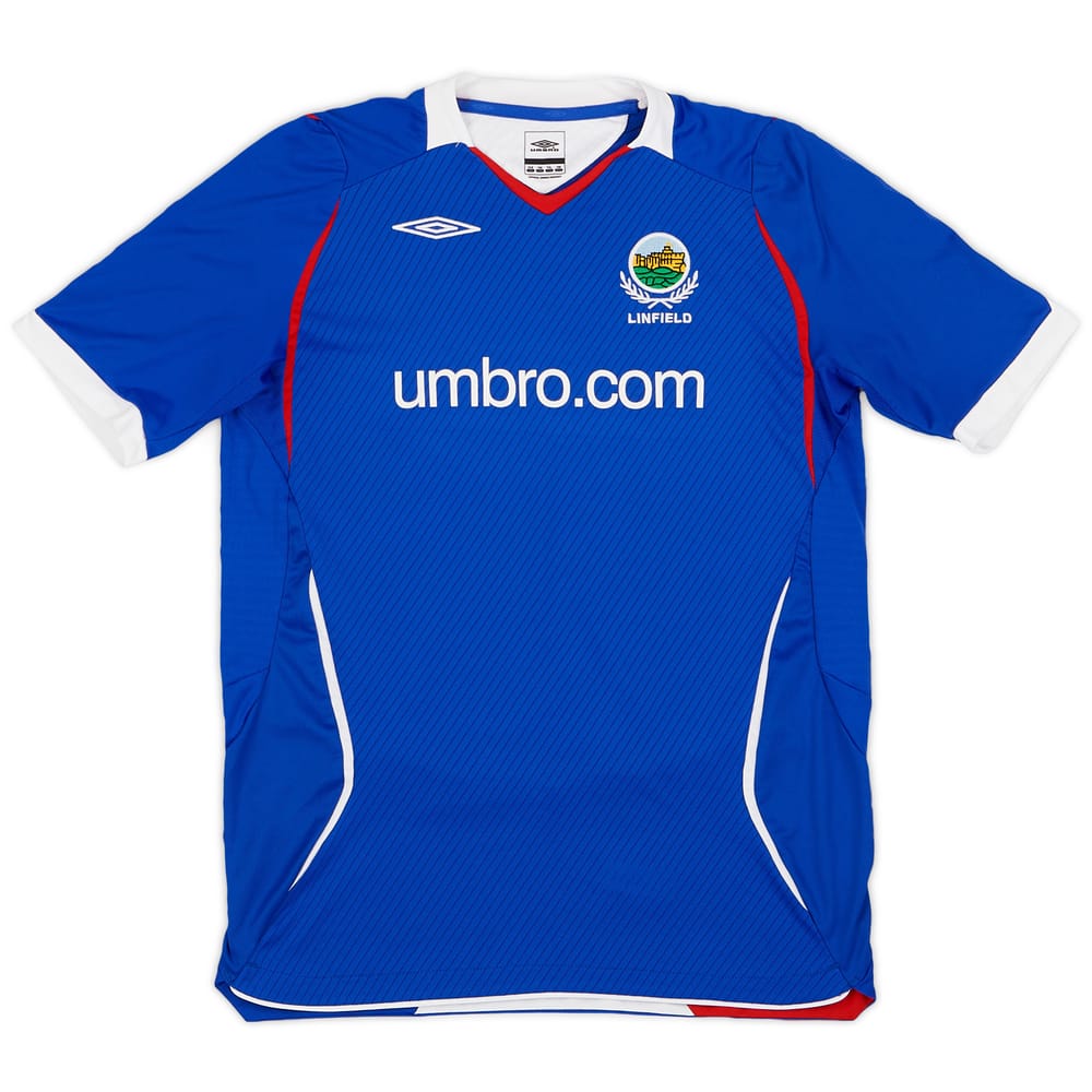 2008-09 Linfield Home Shirt - 8/10 - (XL.Boys)
