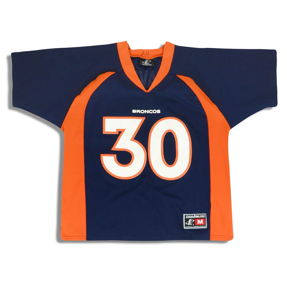1997-00 Denver Broncos Davis #30 Logo Athletic Jersey (Home) M