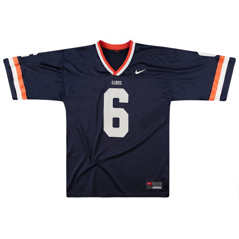 1990s Illinois Fighting Illini #6 Nike Jersey (Home) L