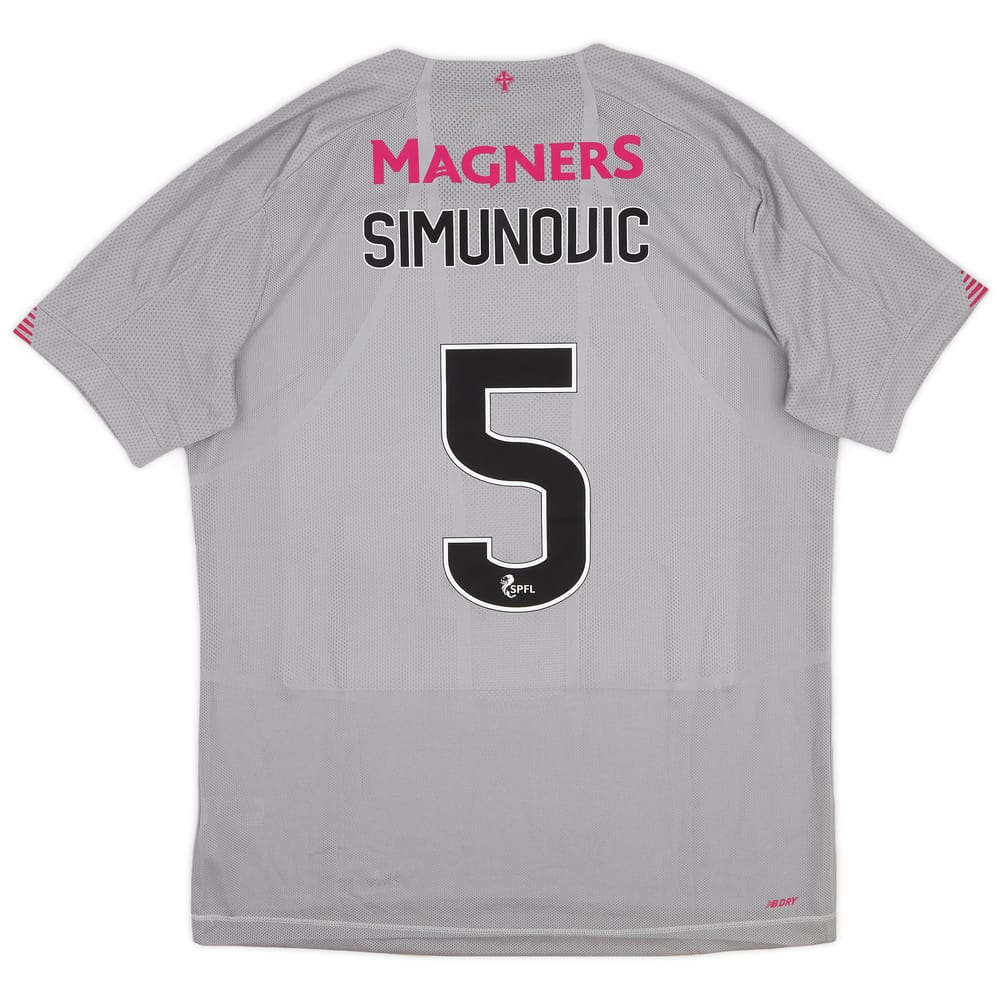 2019-20 Celtic Third Shirt Simunovic #5 (L)