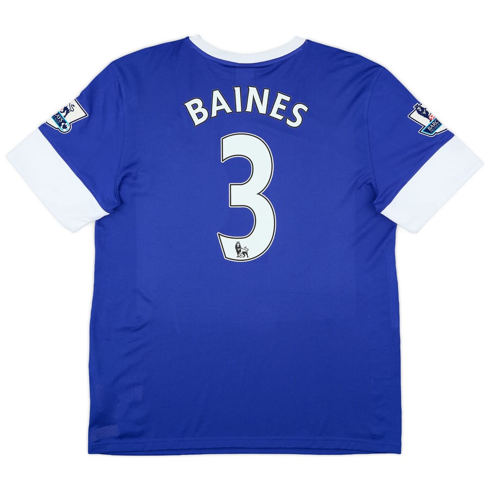 2012-13 Everton Home Shirt Baines #3 - 9/10 - (L)