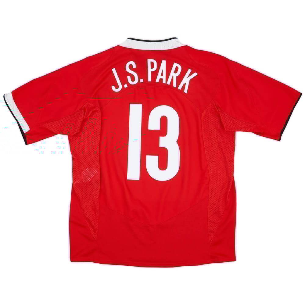2004-06 Manchester United Home Shirt J.S. Park #13 - 8/10 - (XL)