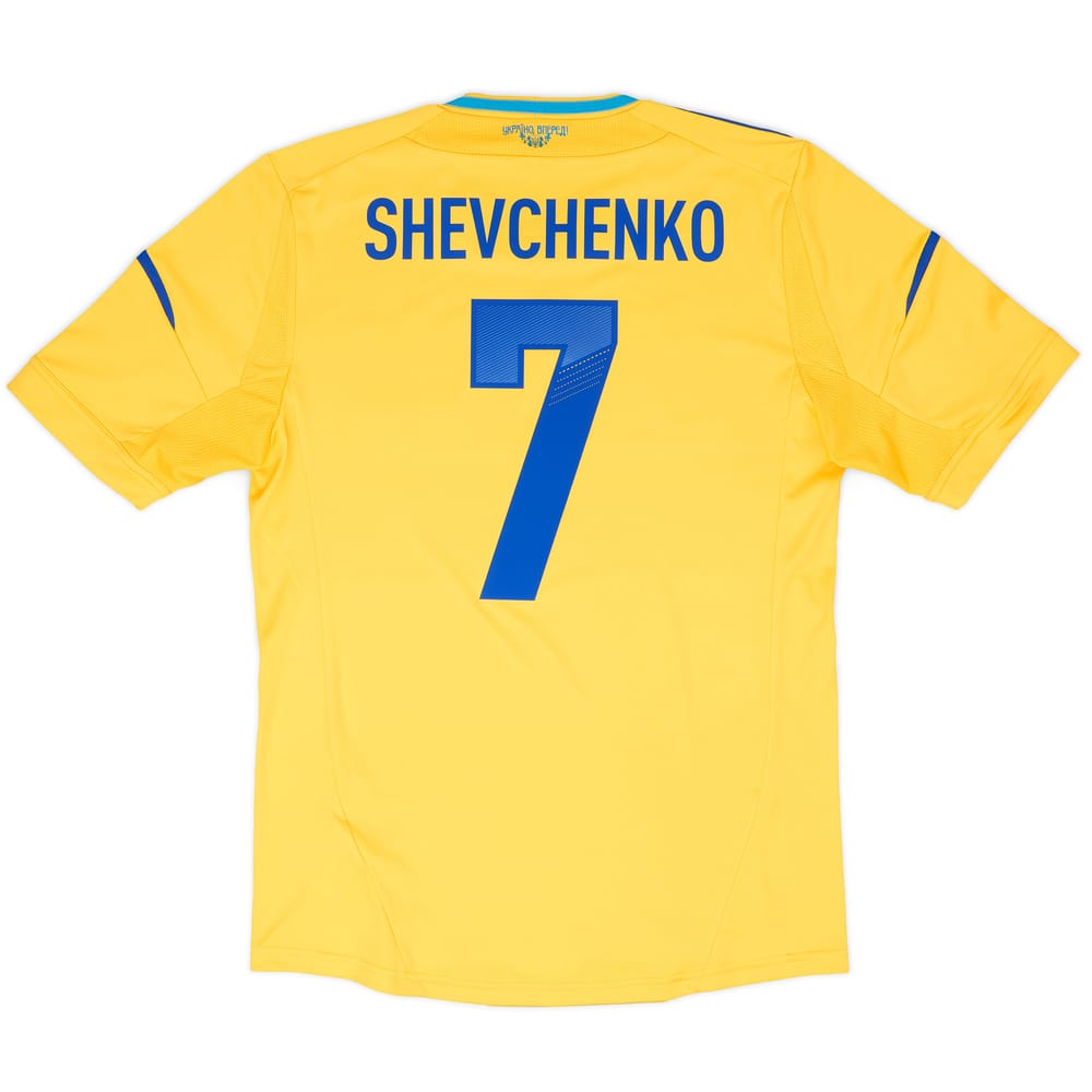 2011-13 Ukraine Home Shirt Shevchenko #7 - 8/10 - (M)